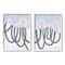 Stupell Industries Contrasting Wave Line Abstract Blue Nautical Painting Framed Wall Art